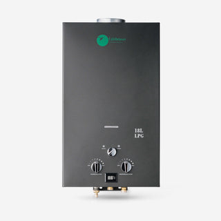 Außendusche – Gasdurchlauferhitzer 18L/min – Schwarz